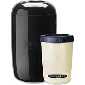 EasiYo Yogurtiera nera da 1 kg, con barattolo e istruzioni (lingua italiana non garantita)