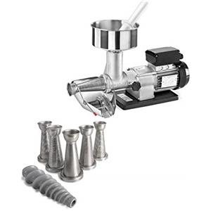 TRE SPADE Spremipomodoro elettrico EASYSQUEEZY, Taglia 3, Motore 0.4 HP Corpo in ghisa e 4 filtri in acciaio inox inclusi, Perfetto per succhi passate e conserve, Made in Italy