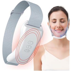 Generic Strumento dimagrante viso, Dispositivo facciale a microcorrente, Strumento di bellezza lifting, Massaggiatore elettrico doppio mento Smart V Face per uffici, famiglie