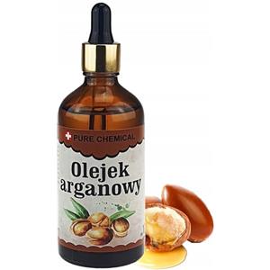 PURE CHEMICAL by CHOSA CHOSA Olio di Argan Puro al 100% Spremuto a Freddo 100 ml + Pipette - Olio per Capelli, Corpo, Unghie e Barba - Cura Della Pelle e Cosmetici Fai Da Te - Nutre e Mantiene la Lucentezza