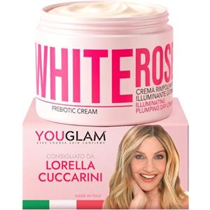 YouGlam White Rose Crema Giorno Rimpolpante e Illuminante 100 ml con Acido Ialuronico e Vitamina E
