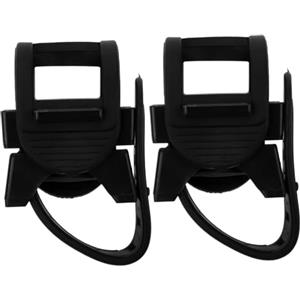 GOOHOCHY Bastone da Camminata per Donna, Supporto per Sedia a Ruote e Scooter, Porta Bastone in Plastica 2 Pezzi, Nero