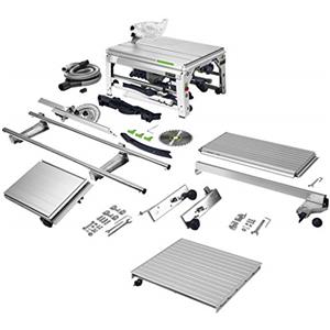 Festool PRECISIO CS 70 EBG Sega a Trazione - Altezza di Taglio 70 mm, Larghezza Fino a 320 mm, Carrello e Battuta Inclusi
