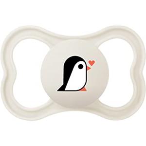 MAM Supreme Ciuccio, in Silicone con Custodia Porta Succhietto, 16+ mesi, Bianco