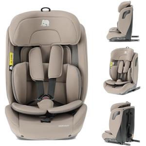 Deryan Carter Seggiolino Auto Bambino I-SIZE 75-150 cm, 9-36 kg, 1,5-12 anni, Gruppo 1/2/3, Testa Regolabile in Altezza 10 Livelli, Protezione Laterale, FWF, Copertura Rimovibile (Con ISOFIX)