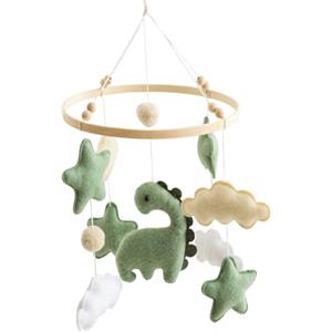 Generico Giostrina Per Lettino - Campanello Per Succhietto, Peluche A Forma Di Dinosauro Verde, Calmante Musicale Rotante | Giostrina Per Culla Per Asilo, Creativa, Morbida E Sicura, Di Lunga Durata, Per