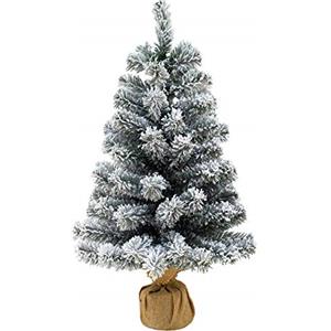 STI Albero di Natale Pinetto Innevato 60 cm Piccolo e Molto Bello e Realistico