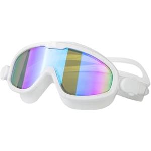 Generic Occhialini da nuoto per adulti - Maschere polarizzate con protezione UV, superficie a specchio infrangibile, ponte nasale ergonomico antiscivolo | comoda guarnizione a tenuta stagna per snorkeling in