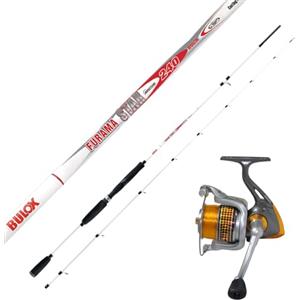 Bulox Combo da Bolentino, Kit Pesca Orata Sarago. Canna BULOX Furama Star 2.40 MT + Mulinello BULOX Abilty Reel 3000