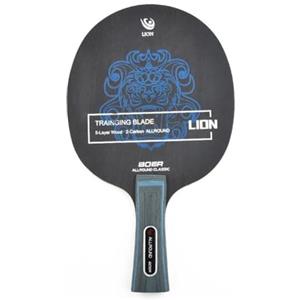 Gdfnmogo Racchetta da ping pong, 7 strati in fibra di carbonio e legno Aryl, manico lungo e impugnatura orizzontale, 90 g, leggera per giochi di pong indoor (lunga)