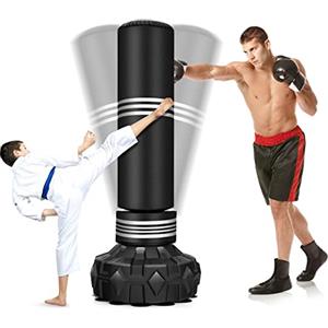 COSTWAY Sacco da Boxe da Terra Professionale con Area per Calci