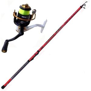generico Bolognese Mt.4 Canna Da Pesca Con Mulinello Galleggiante Mare Lago Trota Carpa