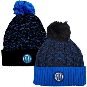 3R SPORT SRL Cappello Inter Berretto Invernale Ponpon Ufficiale FC Internazionale | Berretti Stadio Inter PS 28492