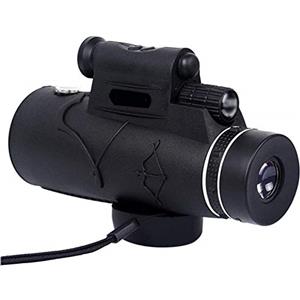 GeRRiT Telescopio monoculare con obiettivo FMC prisma BAK4 impermeabile ad alta potenza 12x50 Monoculare compatto con adattatore per smartphone e treppiede e telescopio monoculare leggero