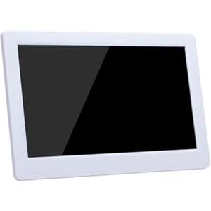 YPAPBHT Cornice digitale da 10,1 pollici con display IPS HD, lettore 1080P e telecomando; Supporto da tavolo/parete; Bianco