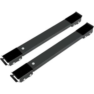HEUchuan Base per lavatrice Supporto for lavatrice, base mobile rialzata for frigorifero, supporto con ruote, accessori for cucina e bagno(2pcs Black)