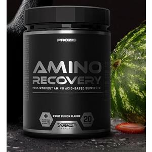 Prozis Amino Recovery 420 g- post workout post allenamento recupero muscolare: Aminoacidi 8.1.1, Vitamine, creatina, l-glutammina, Taurina (420 grammi, frutta mista)