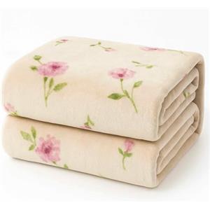 Corredocasa Plaid in Pile Extra Morbido e Soffice con Elegante Trama Scozzese Made in Italy - Leggero e Confortevole - Coperta Perfetta per Divano, Letto (Fiori Rosa, Una Piazza e Mezzo 160x210)