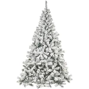 Nataland Albero di Natale Artificiale Verde Innevato Modello Trivor Altezza 240 Cm, Abete Super Folto con Effetto Realistico e Rami Con Aghi Anticaduta (Trivor, 240 cm)