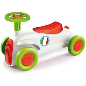 Clementoni - 17701 - La mia Prima Macchina Cavalcabile - Primi Passi, Cavalcabile Bambino 1 Anno, Macchina Vintage, in Plastica Riciclata, Macchina Eco, Sviluppo Psicomotorio - Made in Italy