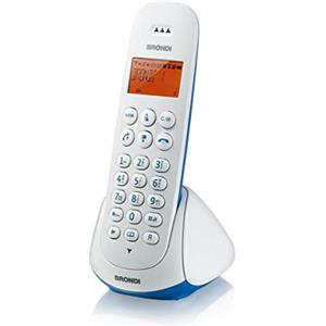 Brondi Chi Parla Brondi Adara Telefono Cordless, Azzurro/Bianco