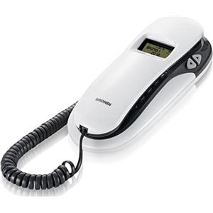 Brondi Chi Parla Brondi Kenoby Cid Telefono Fisso, Bianco/Grigio