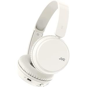 JVC Cuffie Bluetooth HA-Z37W-W Wireless On Ear con Deep Bass, 35 Ore di Riproduzione e Funzione Multi Point, Bianco