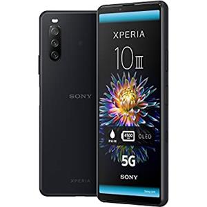 Sony Xperia 10 III 5G Smartphone (15,2 cm 21:9 Wide Full HD+ OLED Display Tripla Camera System Android 11 SIM Free, 6 GB RAM, 128 GB di memoria), Nero