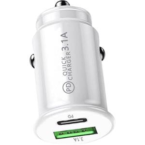 Generic Adattatore per caricabatterie da auto - caricatore per telefono USB, adattatore USB per auto | 3,1 A ricarica rapida presa auto doppia porta USB caricatore per telefono, caricatore rapido compatto