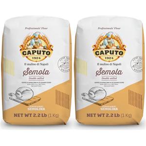 Antimo Caputo Caputo Semola di grano duro rimacinata di farina di semola 2 pacchi