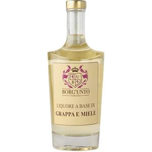 Borgunto® Liquore al Miele su Base Grappa 50cl - Digestivo Artigianale di Grappa Chianti Classico e Miele Millefiori Toscano (3pz)