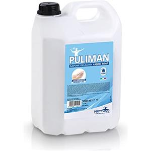 NETTUNO Sapone Liquido Puliman Lavanda - Tanica da 5L, Madreperlato Delicato per Comunità e Mense
