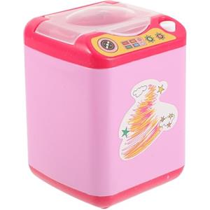 Housoutil Macchina Elettrica Compatta per Pulizia Pennelli da Trucco in Plastica Rosa, Pulitore Rapido e Profondo per Pennelli e Spugne, per Uso Quotidiano
