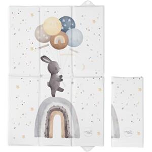 CEBA BABY Materassino fasciatoio pieghevole, 40 x 60 cm, da viaggio, Basic (Rainbow Walk)