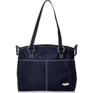 hauck City Bag, Blu Navy - Borsa Fasciatoio Portatile con Materassino e Ganci Passeggino - Borsone Porta Pannollini con Ampie Tasche - Ideale per il Viaggio e il Passeggio