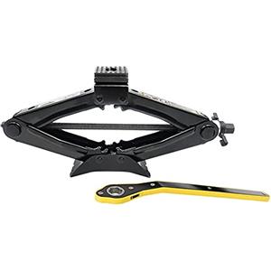 Generico Cric Auto Sollevatore Professionale Crick a Pantografo Chiave 1 Ton cm kit set 127319