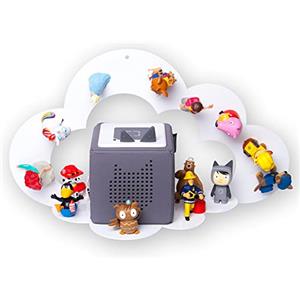 moin minis Nuvola bianca per Toniebox scaffale magnetico compatibile con 25 personaggi Tonie e Tonie Box Scaffale a nuvole per bambini personaggi uditivi Tonies, scaffale magnetico per camera dei