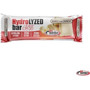 Pro Nutrition & Fitness HYDROLYZED BAR 45% [BARRETTA DA 35 G] - proteiche zero zuccheri (BIANCO ZERO CRUNCKY, BOX DA 24 BARRETTE)