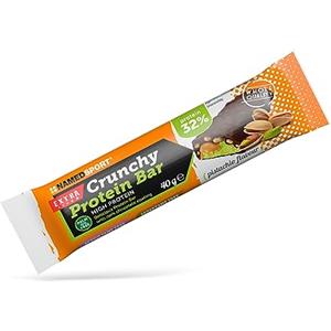 NAMED SPORT Barretta Proteica Crunchy Pistacchio - 40g, Alta Digeribilità, Senza Grassi Idrogenati, Ideale per Post-Workout