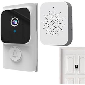 Generic Kit Citofono Wireless - Telecamera Sicurezza Con Comunicazione Bidirezionale Per Esterni, Videocitofono Senza Fili | Visione Notturna Da App Per Casa Negozio Cortile Portone Campanello Video Videocame