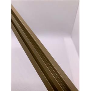 Plastik2 Profilo portarete alluminio Bronzo per zanzariere a schermo fisso o magnetico, 198 cm