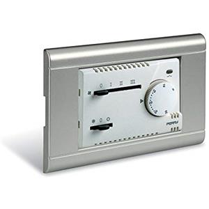 Perry 1TITEF365/MC Termostato per Fan Coil da Incasso, Bianco