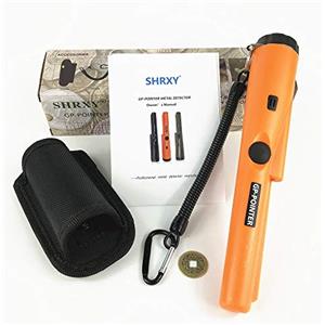 Shrxy Rivelatore di metallo, Puntatore detector di metallo Portable GP-POINTER Gold Finder con luce a LED per applicazioni a bassa luminosità (ORANGE)