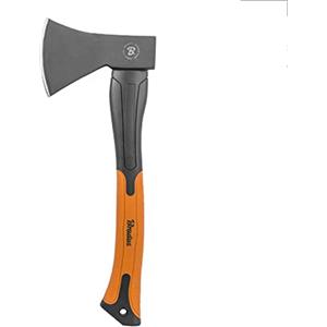 BRADAS - KT-SF1080, Accetta professionale, manico in fibra di vetro 0,800 kg, Ascia spaccalegna multiuso lungh 39,5 cm con Certificato di sicurezza TÜV GS.