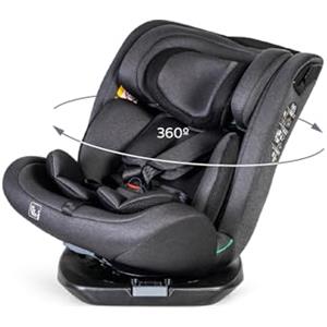 MS BabyWorld - CORFÚ - Seggiolino auto I-Size Gruppo 0/1/2/3 | 40-150 cm | Isofix e Top Tether | Dalla nascita ai 12 anni (0-36 kg) | In senso contrario di marcia fino a 18 kg | Girevole a 360º