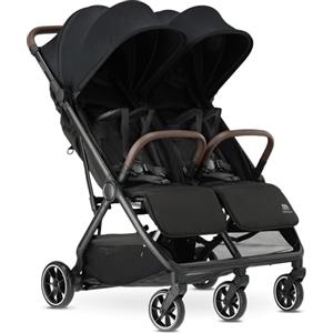 Deryan Rolo X2 V2 Passeggino 2 in 1 - Passeggino piccolo pieghevole - Nascita fino a 4 anni - Passeggino per sedile fino a 44 kg - Passeggino pieghevole - Compatto e pieghevole - Nero