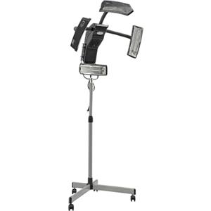 MooBeey 650 W, cuffia da parrucchiere, asciugacapelli con 4 lampade riscaldanti, 40-70 °C, temperatura di riscaldamento regolabile, cuffia per asciugacapelli con 4 ruote universali, altezza regolabile