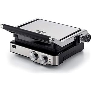 Ariete 1918 Grill e Taste, Griglia Elettrica, 2 Piastre Antiaderenti, 2000 W, Timer 30 Minuti, 5 Livelli Di Cottura, Nero