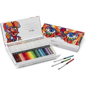 CARIOCA Plus Matite Colorate 4.0 in Legno - 40 Pezzi con Mina Spessa e Morbida, Alta Pigmentazione