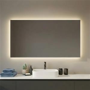 Kiamami Valentina - Specchio Bagno con Retroilluminazione Perimetrale a LED 120 x 70 cm